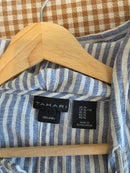 Striped Linen Button Up Shirt (XL)