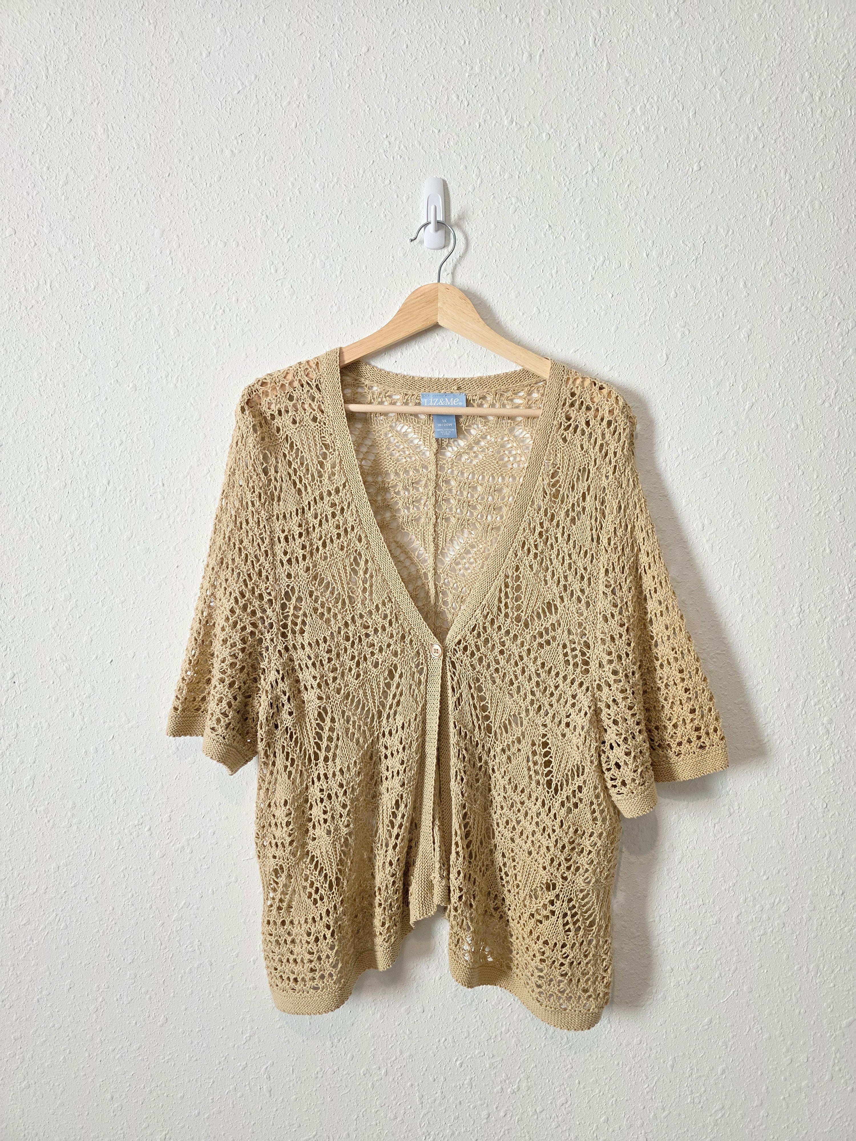 Vintage Cotton Crochet Top (1X)
