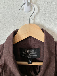 J.Crew Brown Linen Shirt (XS)