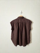 J.Crew Brown Linen Shirt (XS)