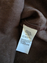 J.Crew Brown Linen Shirt (XS)