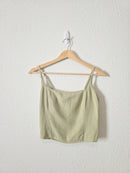Abercrombie Linen Blend Crop Tank (XS)