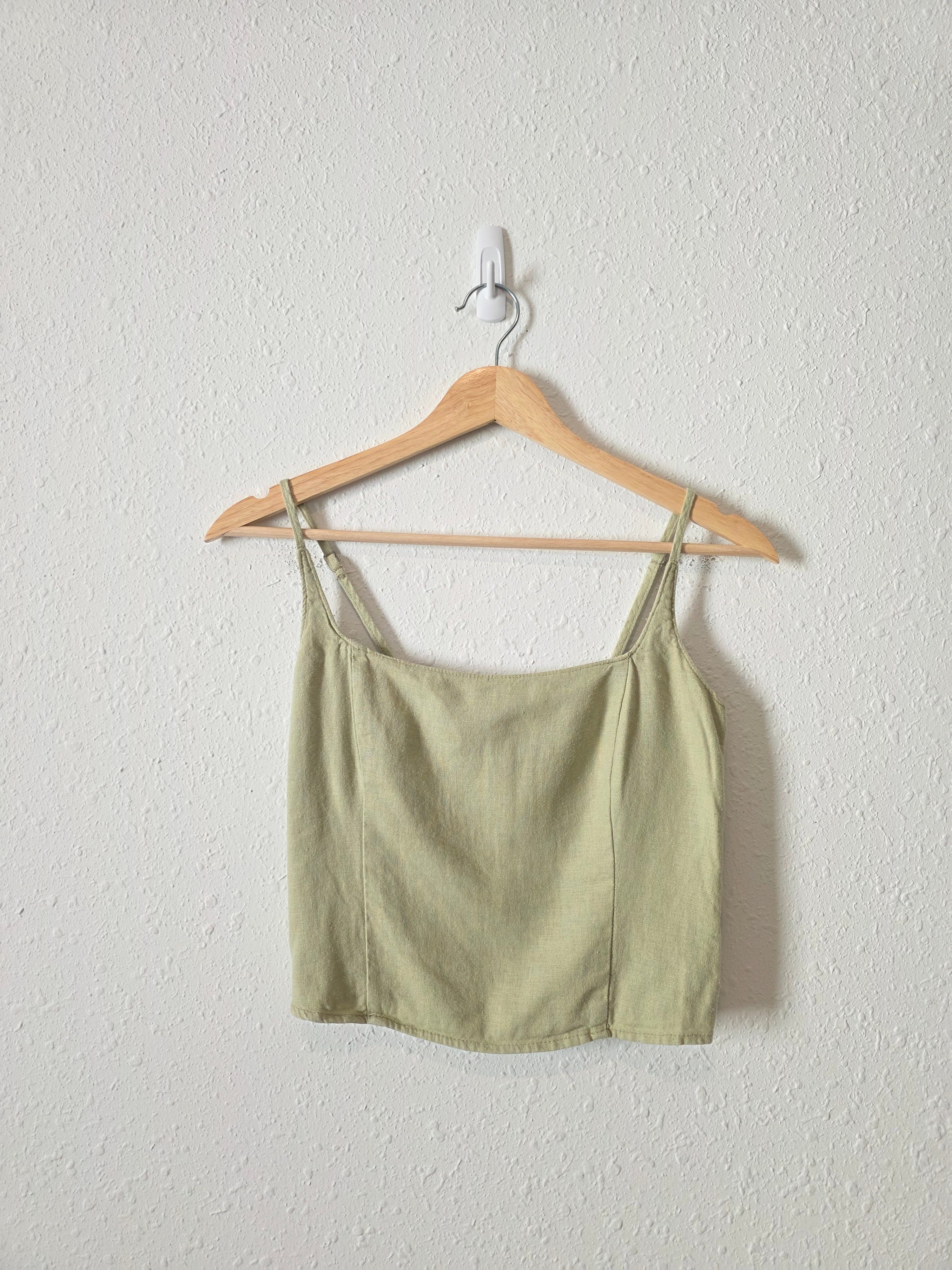 Abercrombie Linen Blend Crop Tank (XS)