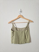 Abercrombie Linen Blend Crop Tank (XS)