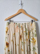 Floral Cotton Midi Skirt (M)