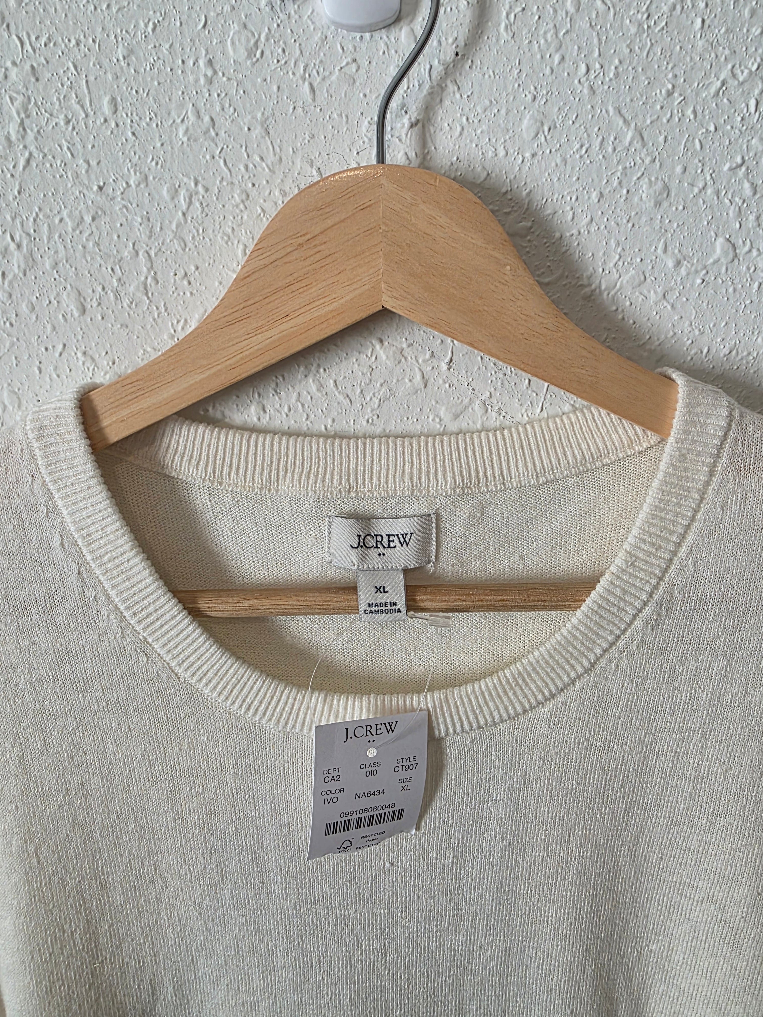 NEW J.Crew Linen Cotton Top (XL)