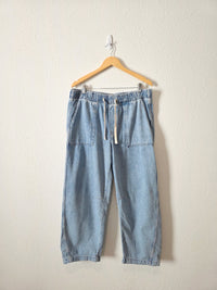 Gap Light Wash Barrel Easy Jeans (L)