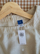 NEW Linen Blend Button Back Top (XS)