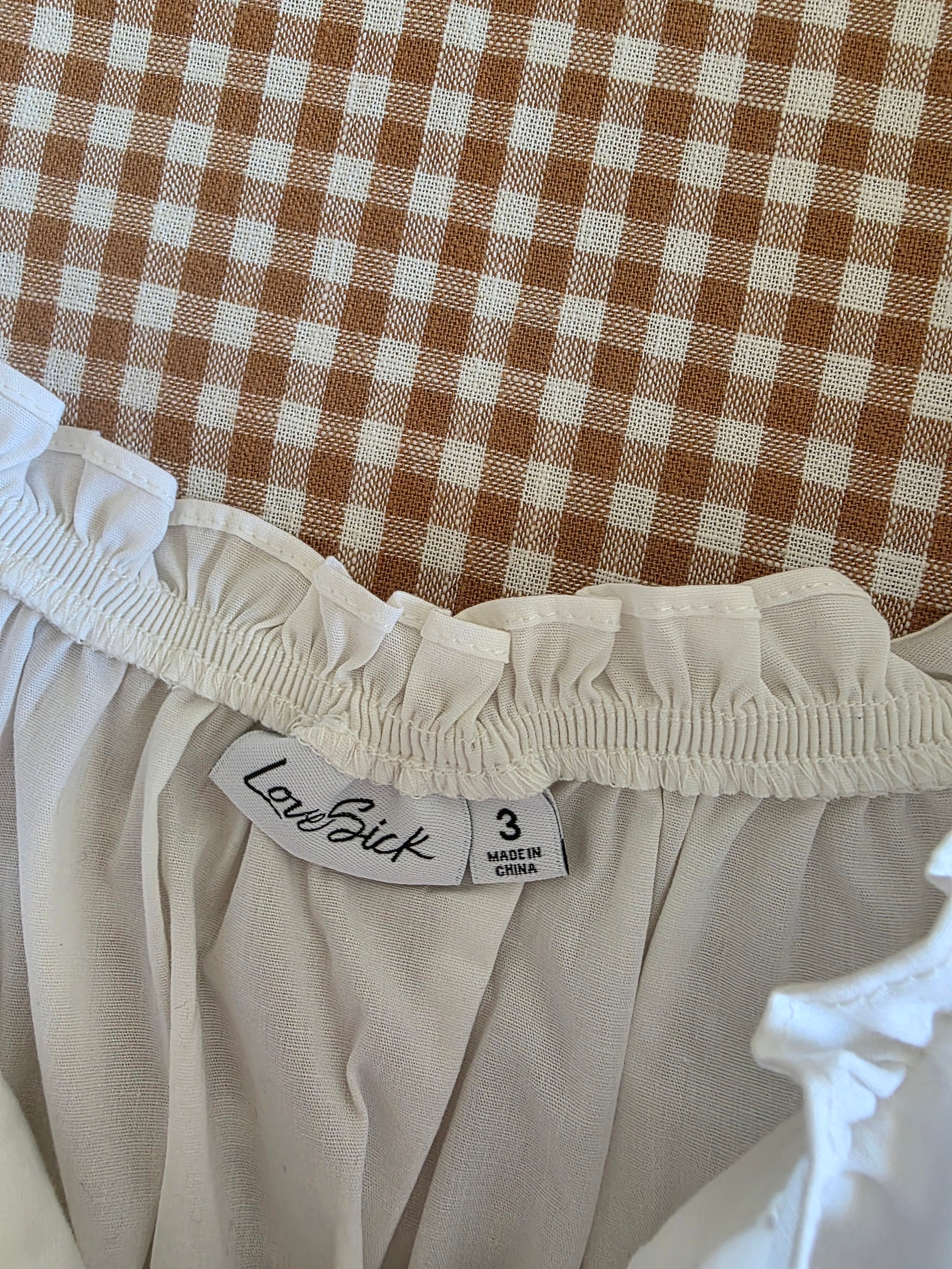 White Puff Sleeve Cotton Top (3X)