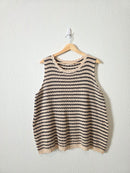 Doe & Rae Striped Knit Tank (L)