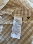 Madewell Neutral Gingham Button Up Shirt (L/XL)