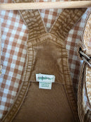 Aerie Brown Corduroy Shortalls (XXS)