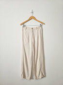 Linen Blend Wide Leg Pants (26)