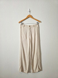 Linen Blend Wide Leg Pants (26)
