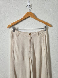 Linen Blend Wide Leg Pants (26)