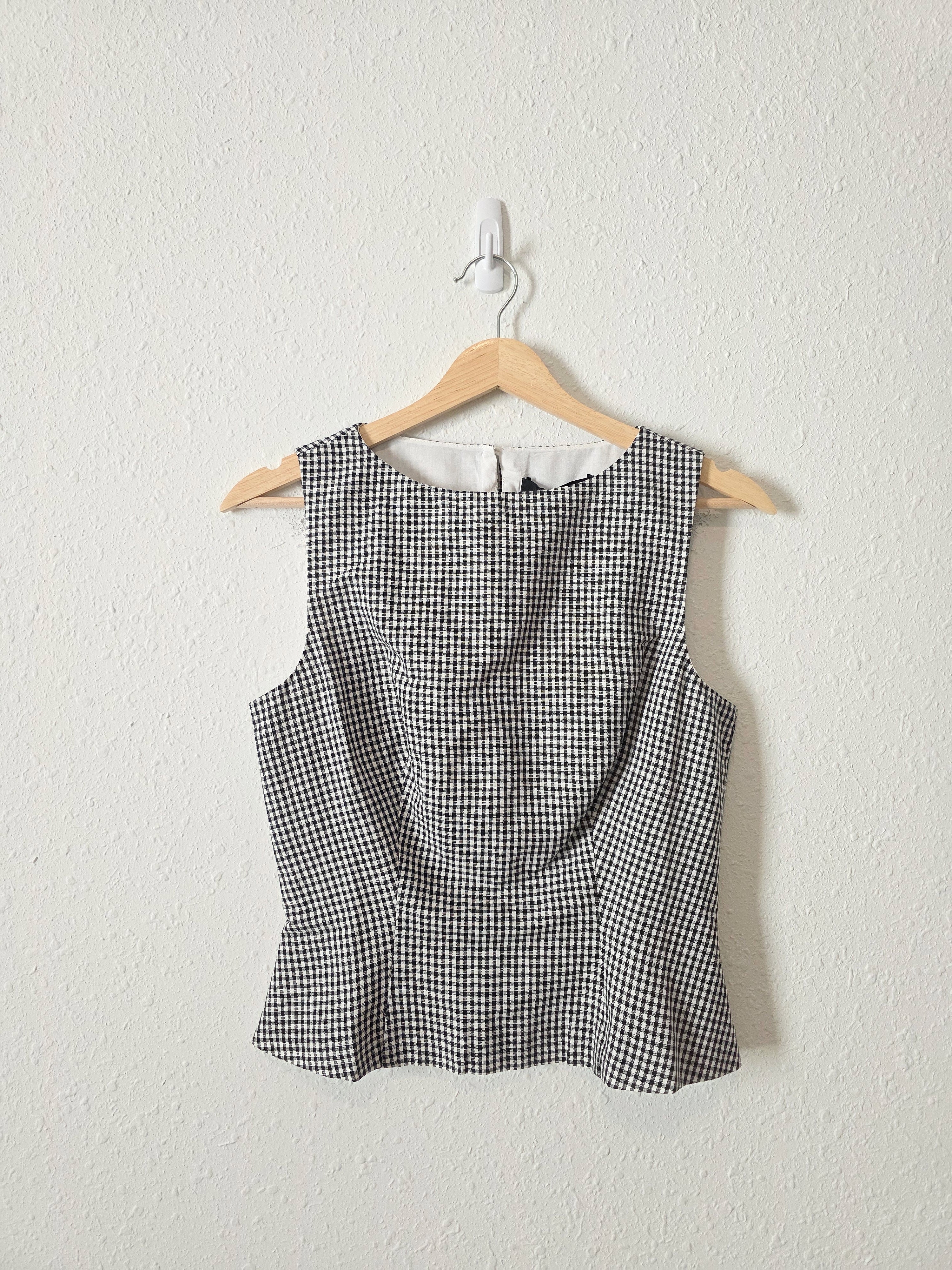 NEW Opt Gingham Linen Cotton Tank (4)
