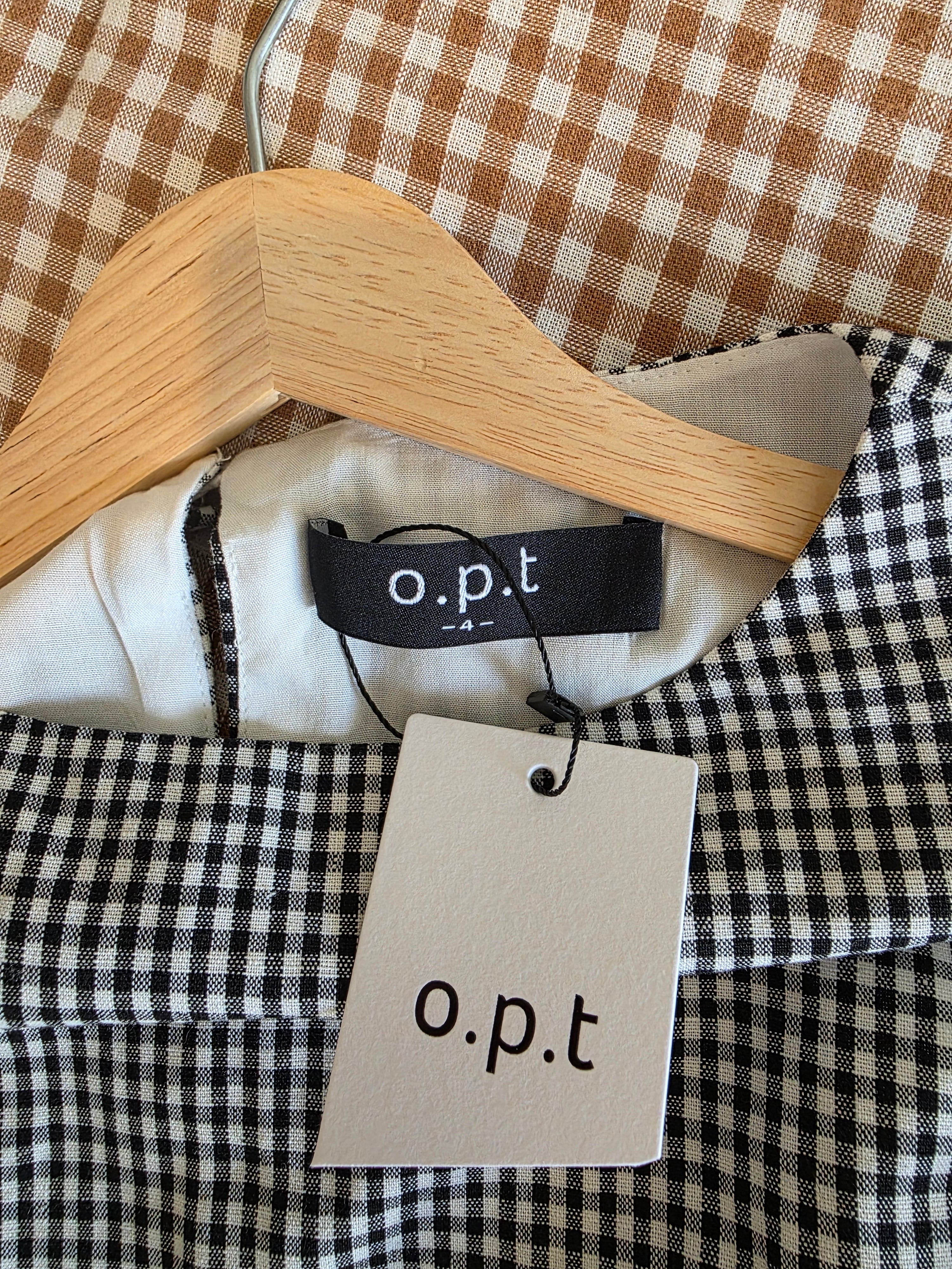 NEW Opt Gingham Linen Cotton Tank (4)