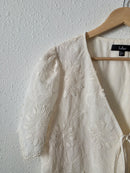 Lulus Floral Tie Front Top (S)