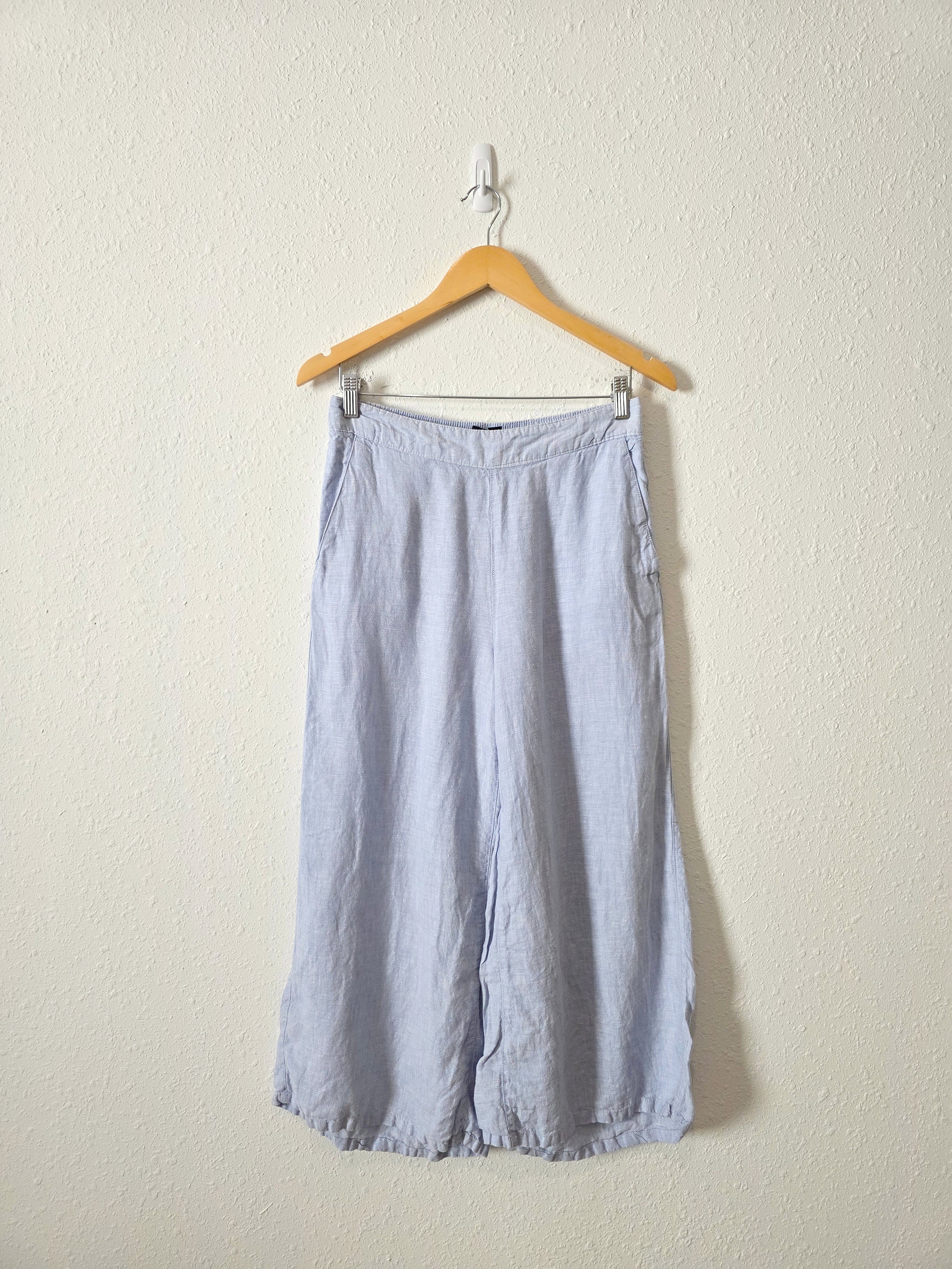 Wide Leg Linen Pants (M)