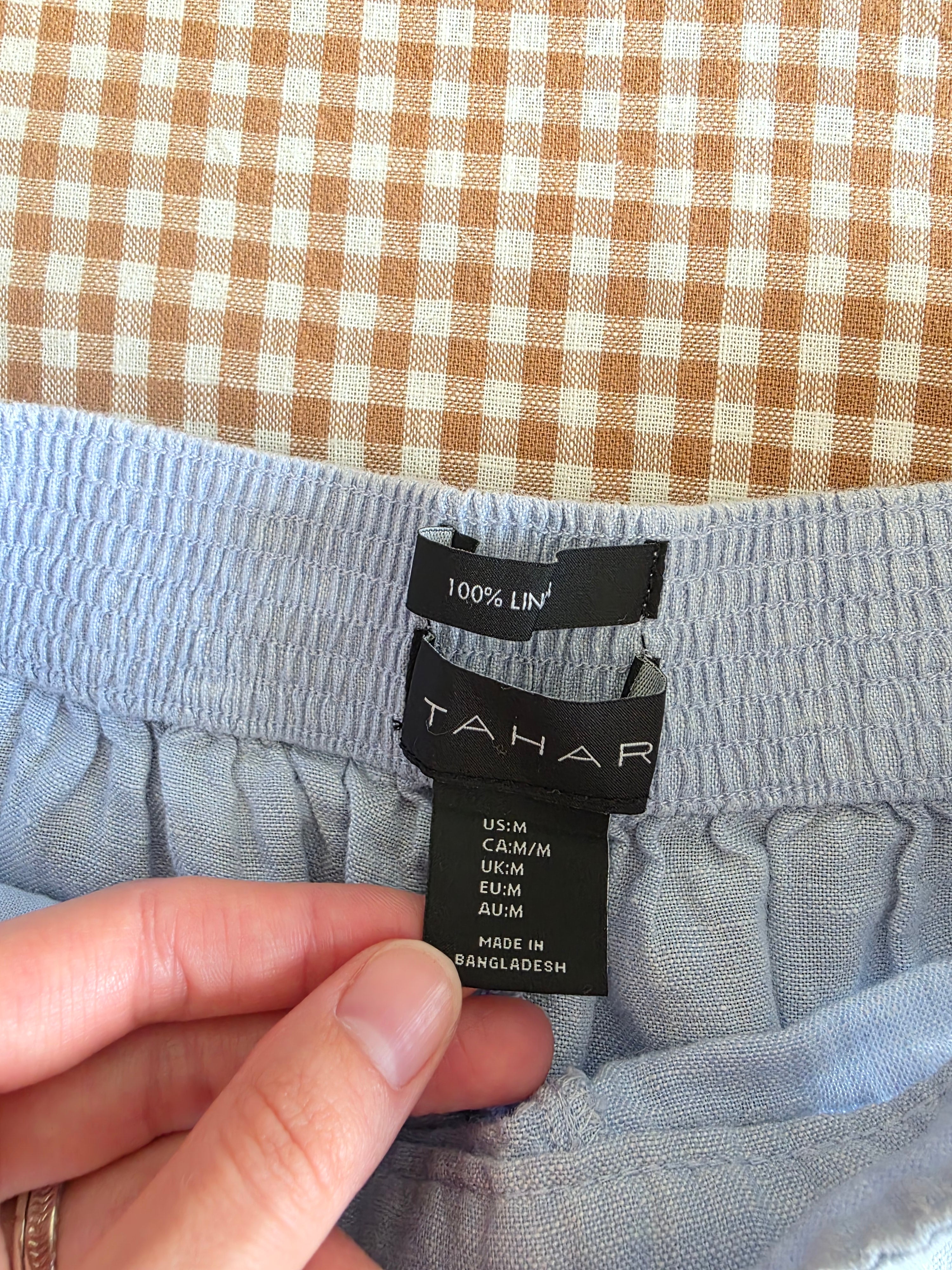 Wide Leg Linen Pants (M)
