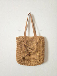 Raffia Straw Beach Bag