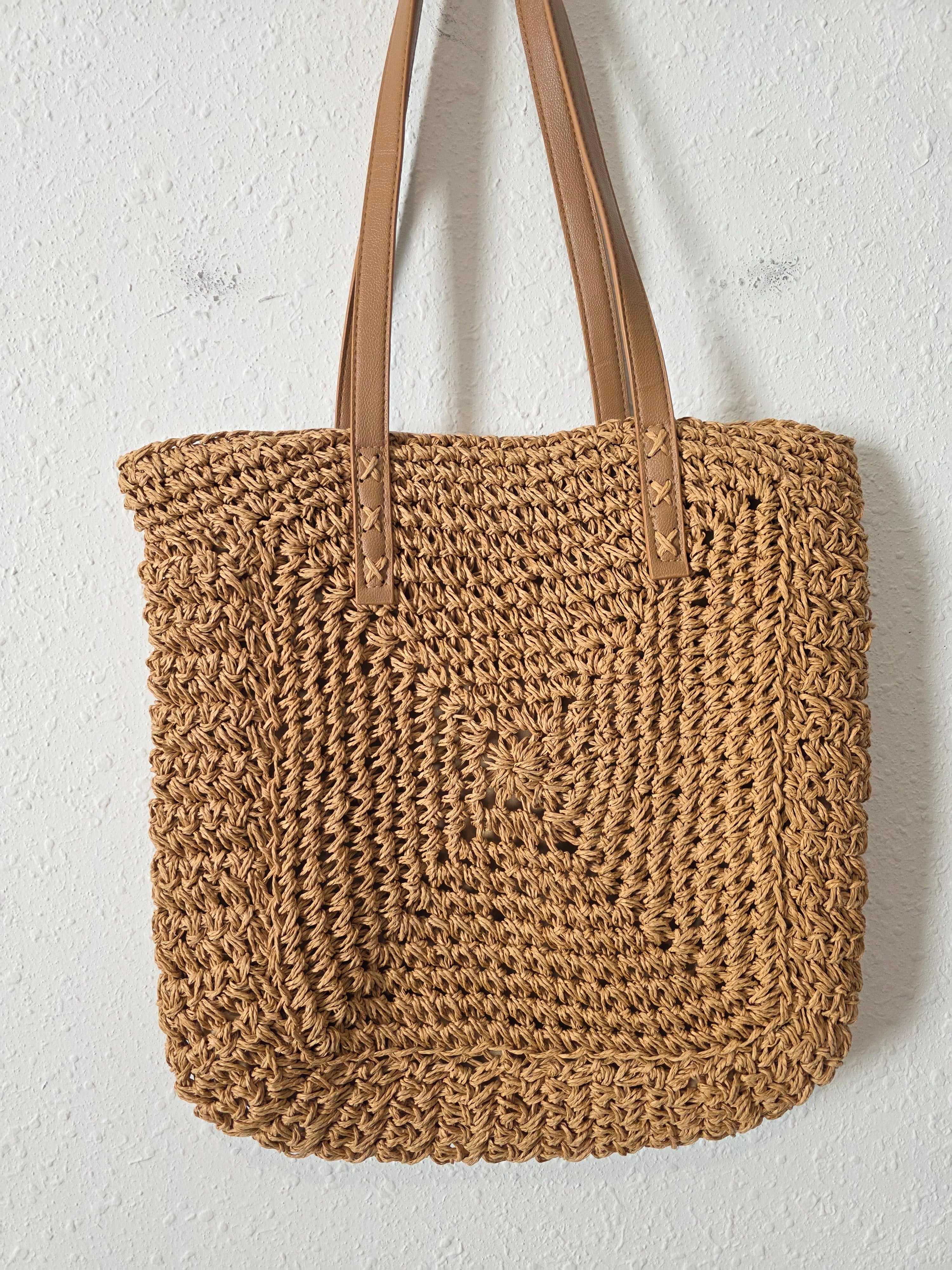 Raffia Straw Beach Bag