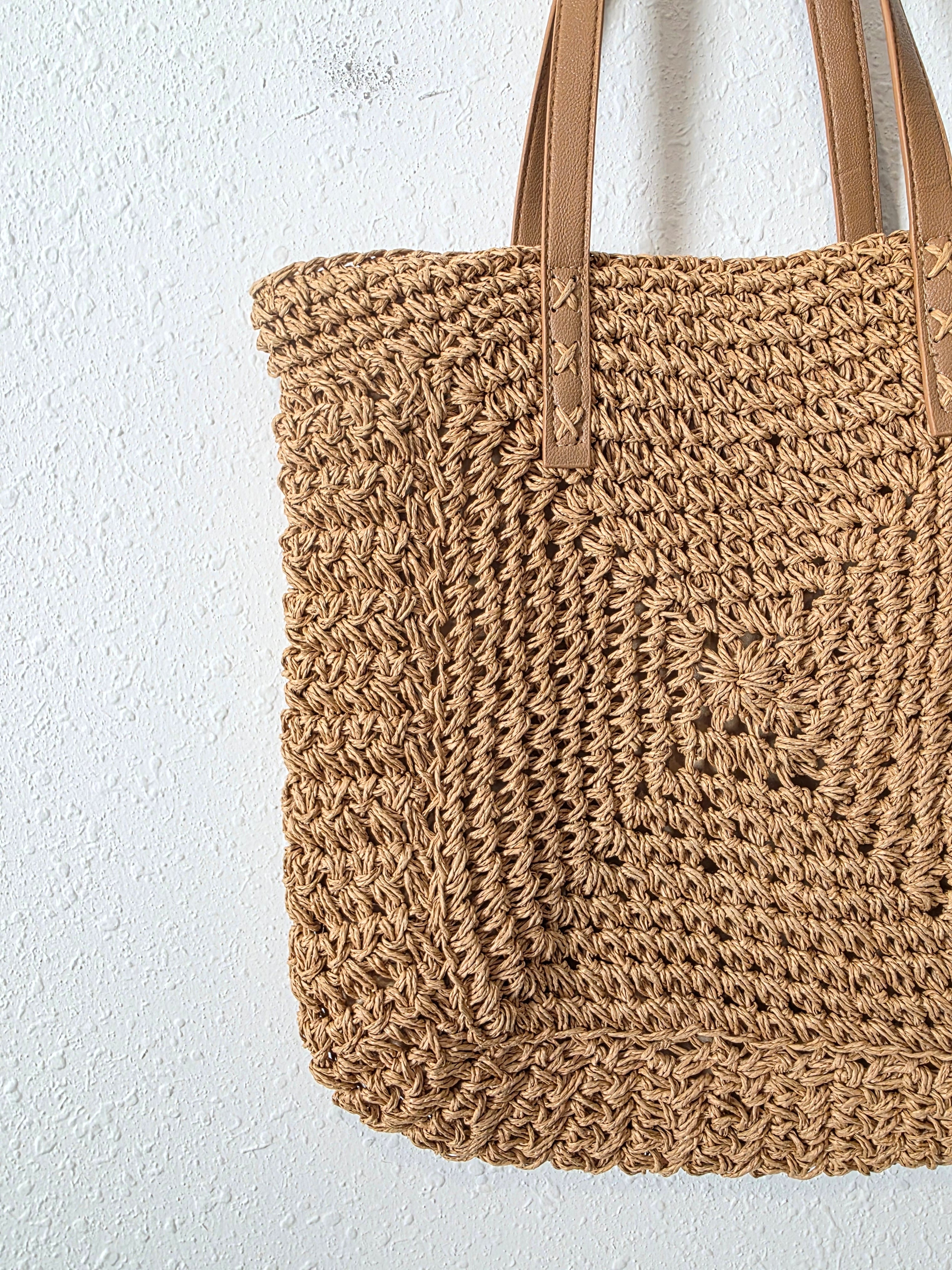 Raffia Straw Beach Bag