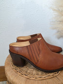 Frye Cognac Leather Mules (7.5)