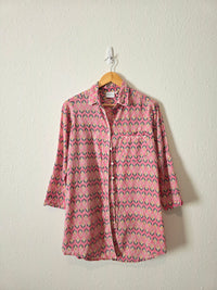 Julia Amory Floral Oversized Button Up (XS)