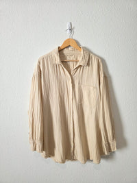 Aerie Oversized Cotton Gauze Shirt (XL)