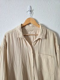Aerie Oversized Cotton Gauze Shirt (XL)