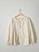 Gap Floral Embroidered Top (L)