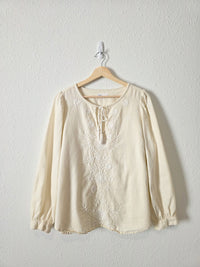 Gap Floral Embroidered Top (L)