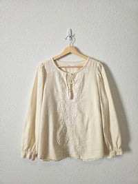 Gap Floral Embroidered Top (L)