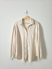 Aerie Oat Oversized Shirt Jacket (XS)