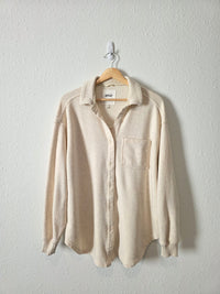 Aerie Oat Oversized Shirt Jacket (XS)