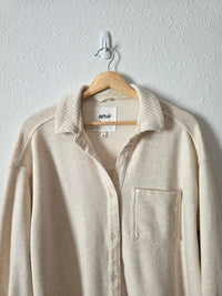 Aerie Oat Oversized Shirt Jacket (XS)