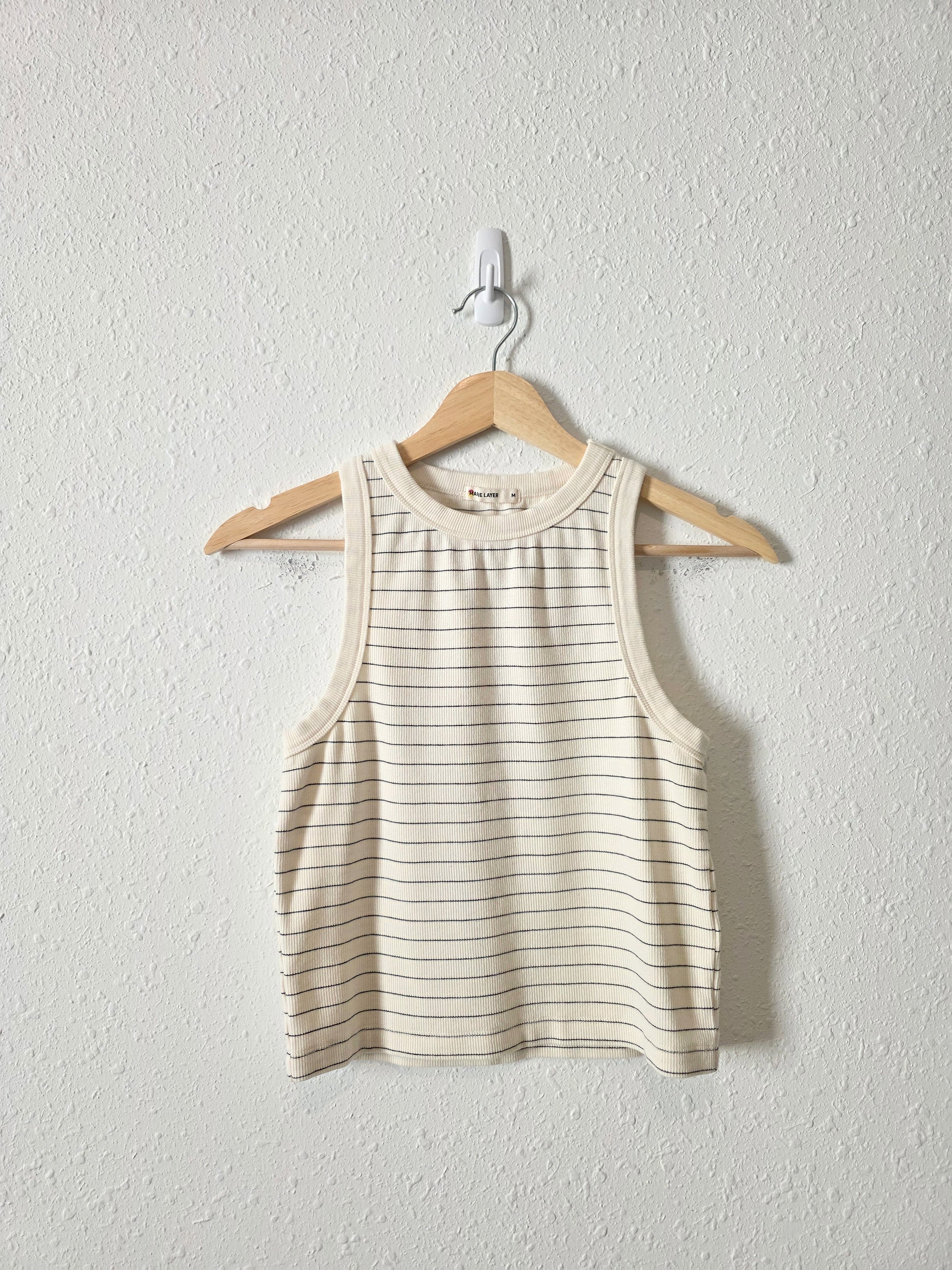 Marine Layer Striped Crewneck Tank (M)