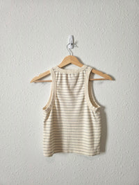 Marine Layer Striped Crewneck Tank (M)