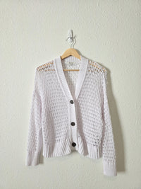 Madewell Open Stitch Cotton Blend Cardigan (S)