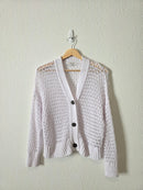 Madewell Open Stitch Cotton Blend Cardigan (S)
