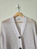 Madewell Open Stitch Cotton Blend Cardigan (S)