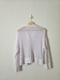 Madewell Open Stitch Cotton Blend Cardigan (S)