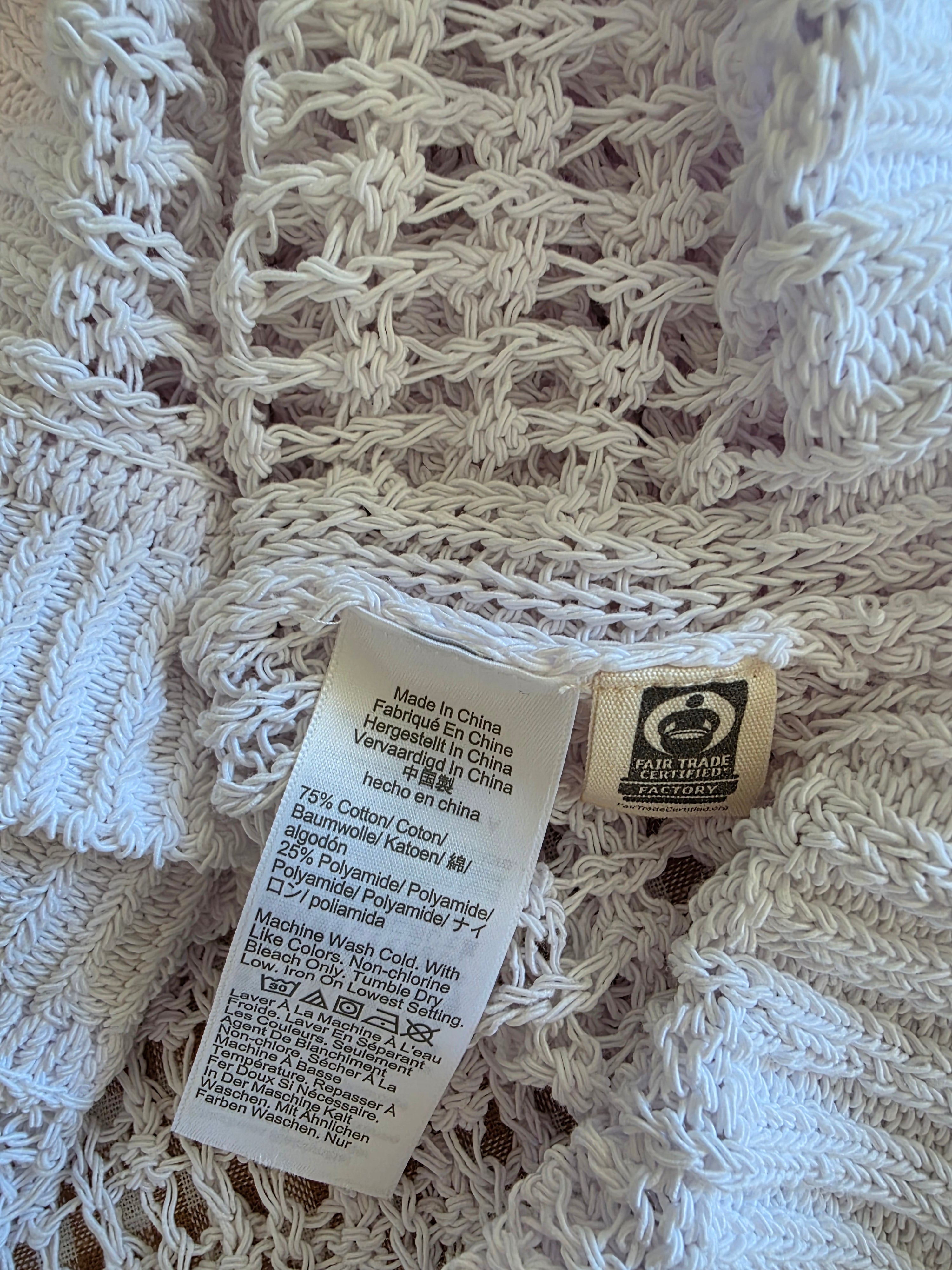 Madewell Open Stitch Cotton Blend Cardigan (S)