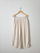 Petal & Pup Linen Wide Leg Pants (XL)