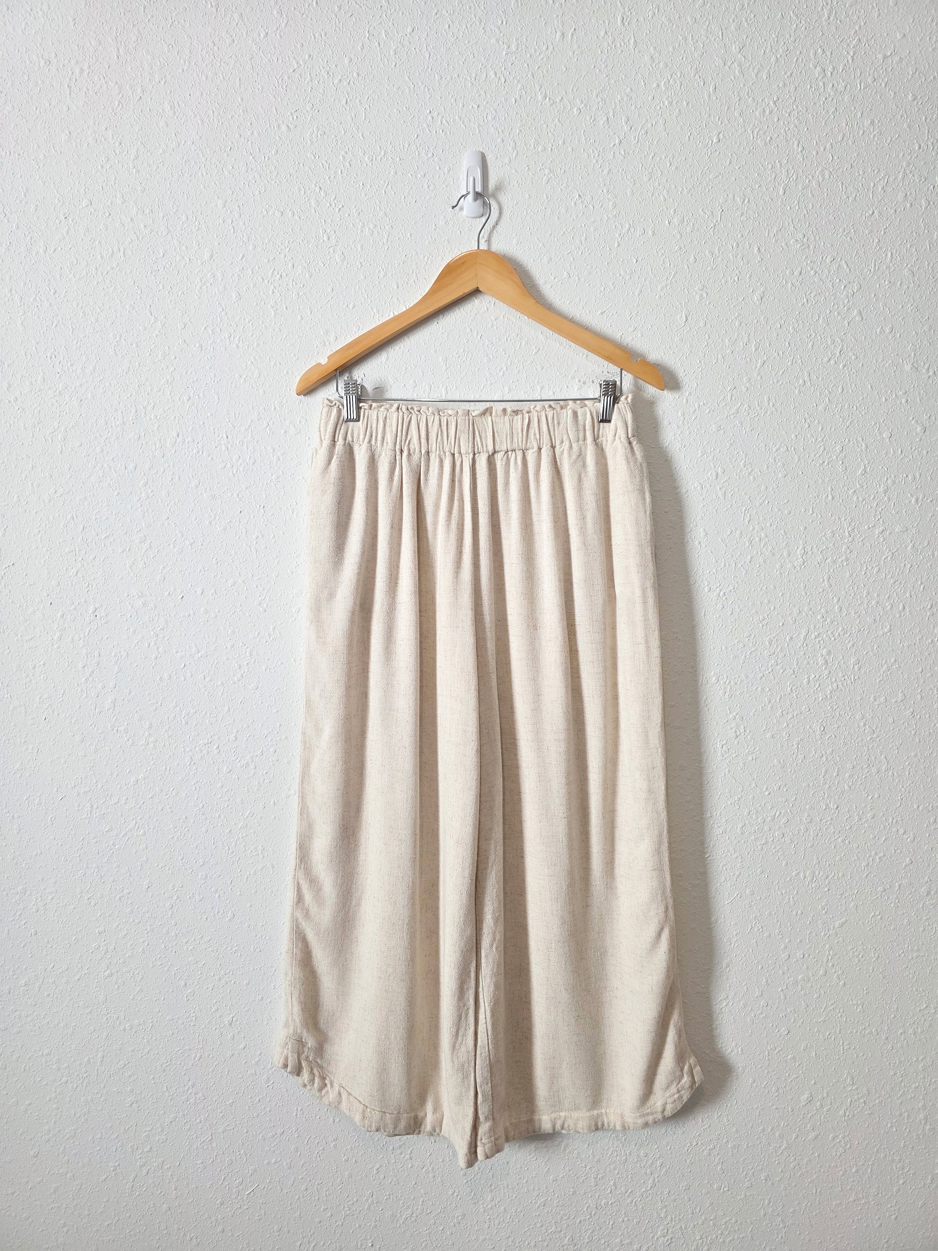Petal & Pup Linen Wide Leg Pants (XL)