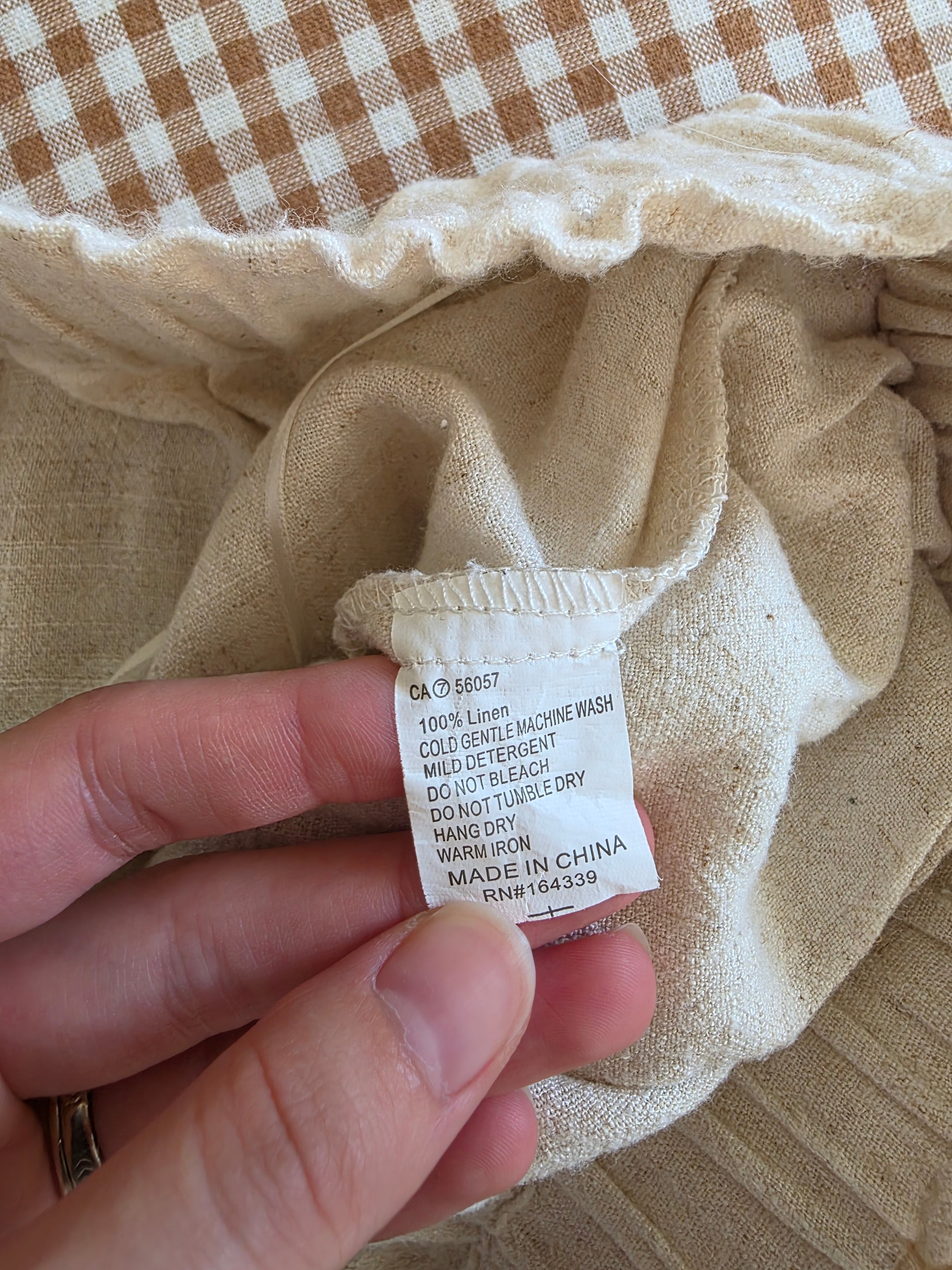 Petal & Pup Linen Wide Leg Pants (XL)