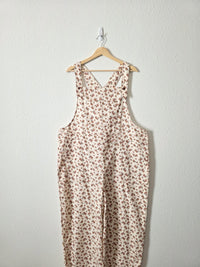 Floral Print Cotton Overalls (1X)