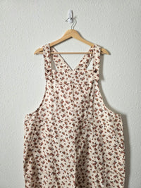 Floral Print Cotton Overalls (1X)