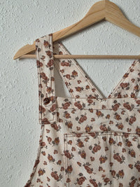 Floral Print Cotton Overalls (1X)